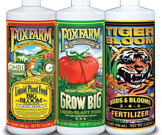 FoxFarm Soil Formula Nutrients Trio, 3 Quarts