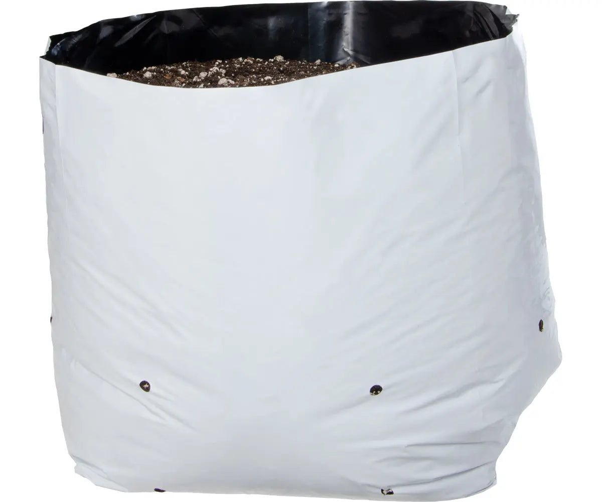 Hydrofarm Black & White Grow Bag, 10 Gallon (20 Packs of 10)