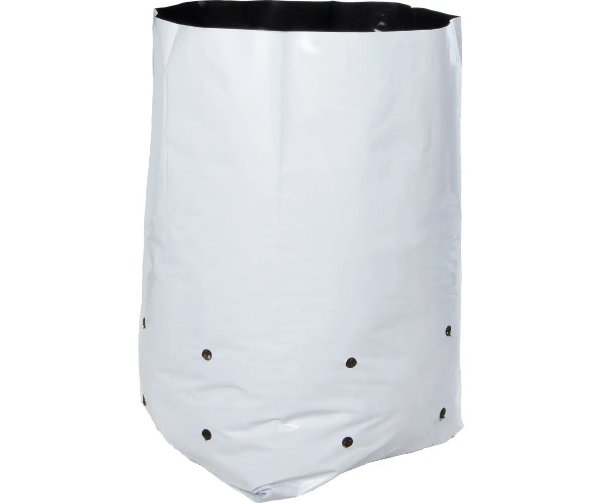 Hydrofarm Black & White Grow Bag, 5 Gallon (16 Packs of 25)