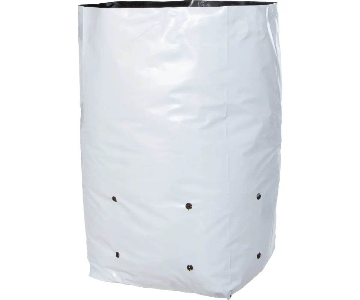 Hydrofarm Black & White Grow Bag, 7 Gallon (16 Packs of 25)