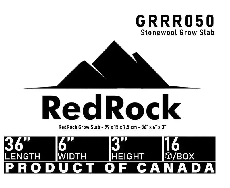 RedRock Grow Slab- 36 in. x 6 in. x 3 in. (16/Cs) Seres