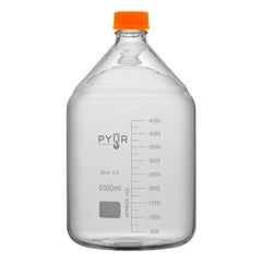 5000ml Glass Reagent Media Storage Bottle GL45 Screw Cap - Default Title (625000)