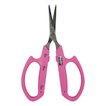 Saboten Stainless Steel Angled Blade Trimming Scissors Pink (PT-13)