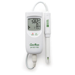 Hanna GroLine Waterproof Combo pH/EC/TDS (ppm) Meter w/ Solutions