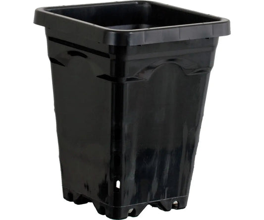 Active Aqua 5 in. x 5 in. Square Black Pot, 7 in. Tall - Case of 100