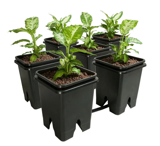 Active Aqua Grow Flow 2.0 Expansion Kit w/six 5 Gallon Square Pots