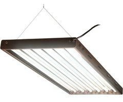 Agrobrite Designer T5 324W 4 ft 6-Tube Fixture with Lamps