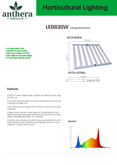 Anthera 830W LED Grow Light