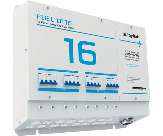 Autopilot FUEL DT16 Light Controller, 16 Outlet, 240V - w/ Dual Triggers