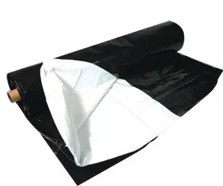 Black White Poly, 100 ft x 10 ft - 4 mil