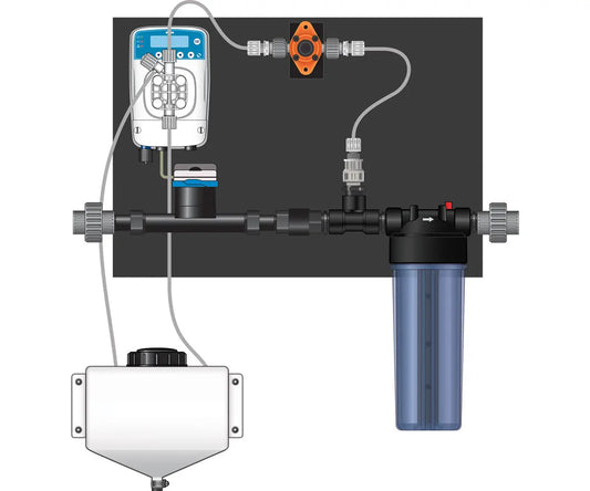 Dilution Solutions (NDS) Micro-Doser System, 3/4 in. Left to Right (Lo-Flo)