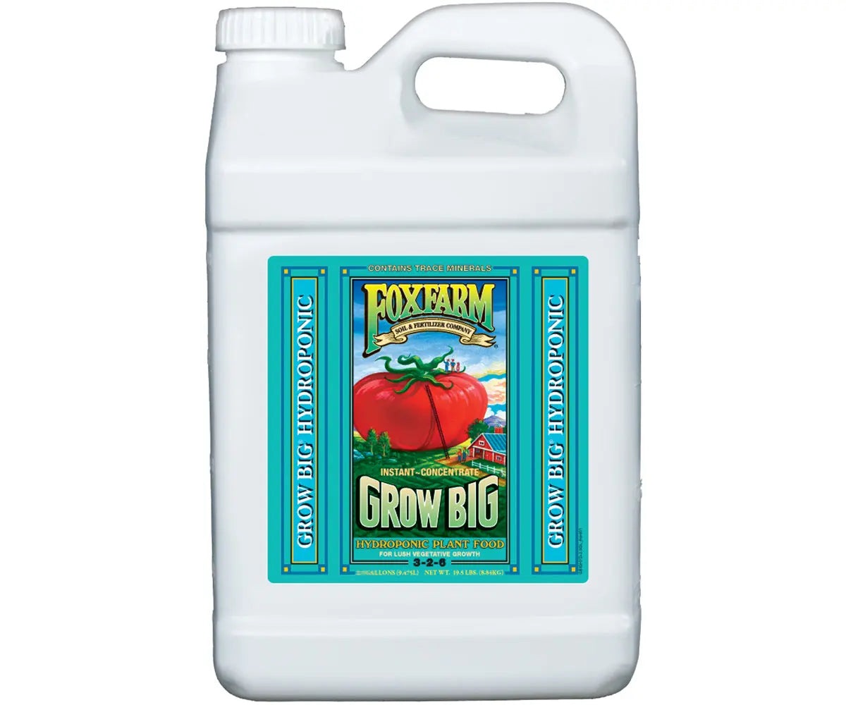 FoxFarm Grow Big Hydro® Liquid Concentrate, 2.5 Gallon