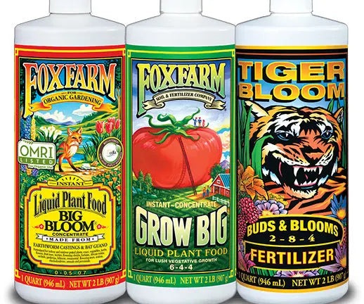 FoxFarm Soil Formula Nutrients Trio, 3 Quarts