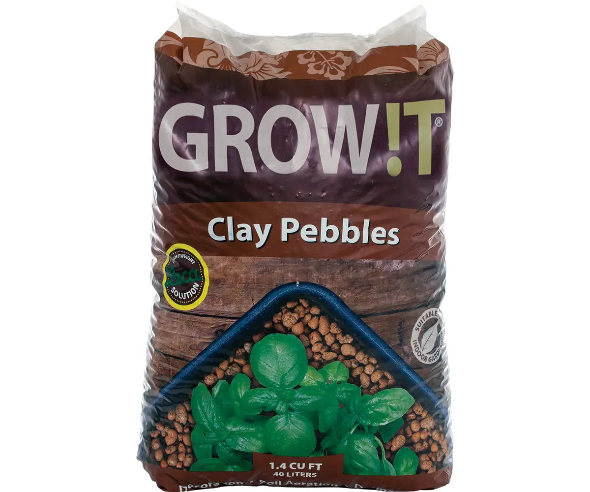 GROW!T Clay Pebbles, 4 mm - 16 mm, 40 Liter