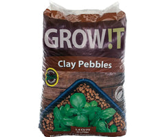 GROW!T Clay Pebbles, 4 mm - 16 mm, 40 Liter