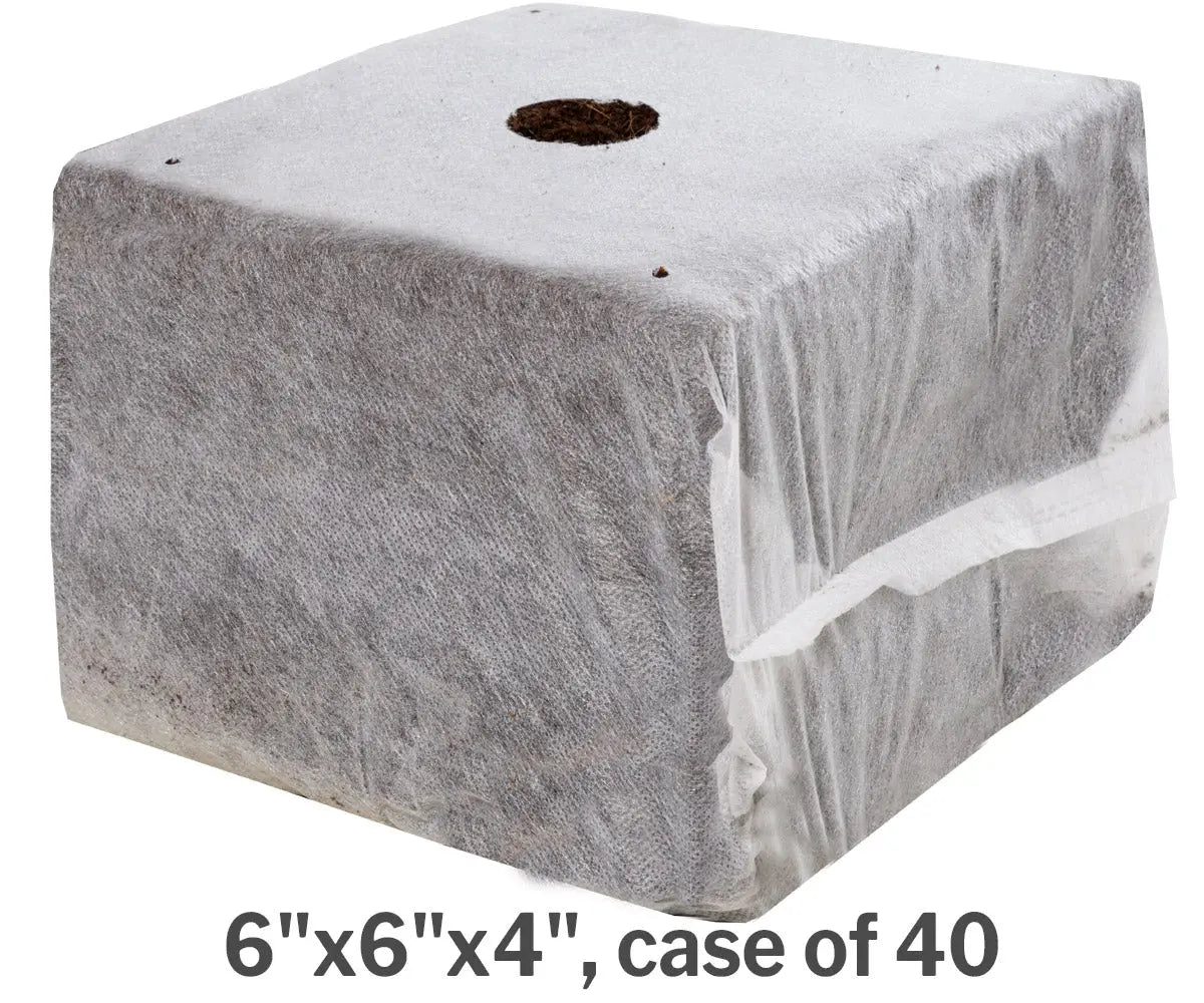 GROW!T Commercial Coco, RapidRIZE Block 6 in. x 6 in. x 4 in. - Case of 40