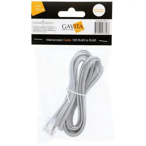 Gavita E-Series LED Adapter Interconnect Cable 10ft RJ45 to RJ45