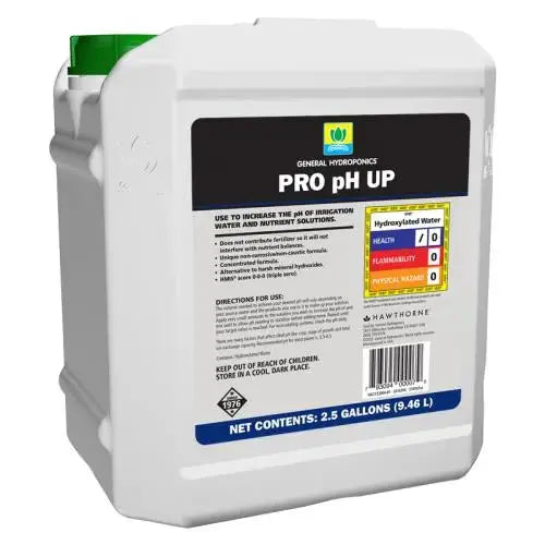 General Hydroponics PRO pH Up 2.5 Gallon (2/Cs)