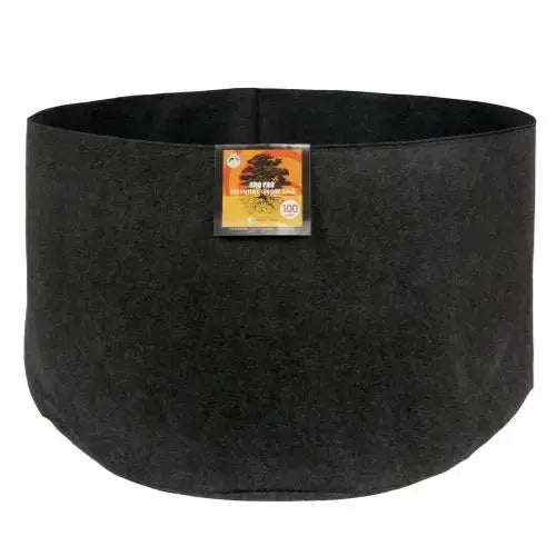 Gro Pro Essential Round Fabric Pot - Black 100 Gallon