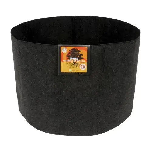 Gro Pro Essential Round Fabric Pot - Black 45 Gallon