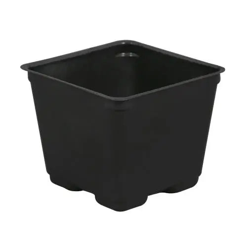 Gro Pro Square Plastic Pot Black 4 in.