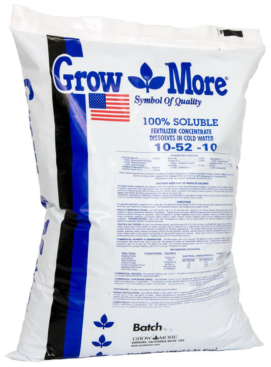 Grow More Water Soluble 10-52-10, 25 lb