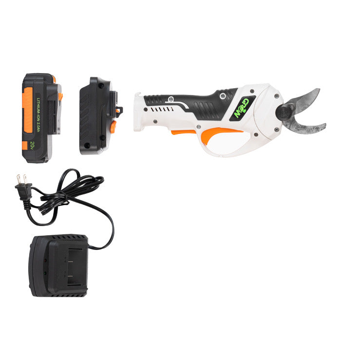 Grow1 20V DC Electronic Cordless Pruning Shears 1 Cutting Diameter  w/ 2 Batteries + Charger - Default Title (189915)