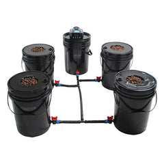 Grow1 Deep Water Culture (DWC) 4 Bucket + Reservoir Complete Kit - Default Title (908400)