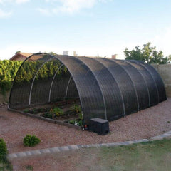 Grow1  Greenhouse 70% Shade Cloth Net 6.5' x 15' Feet UV Resistant W/ Brass Grommets - Default Title (720006)