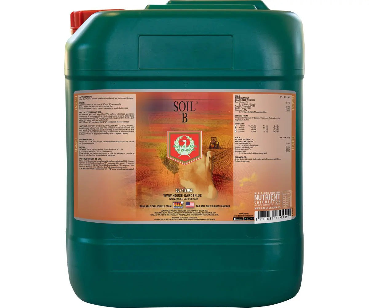 House & Garden Soil B, 5 Liter