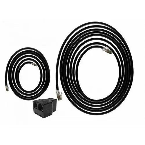 Hydro-X Set: 4' to 3.5 Jack Convertor Cable; 1x T-Splitter, 1x16' RJ12 Cable