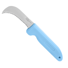 Zenport K104-B Blue Serrated, straight 3-inch blade harvest/landscape knife available from Seres Ag