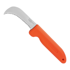Zenport K104-O Orange Serrated, straight 3-inch blade harvest/landscape knife available from Seres Ag