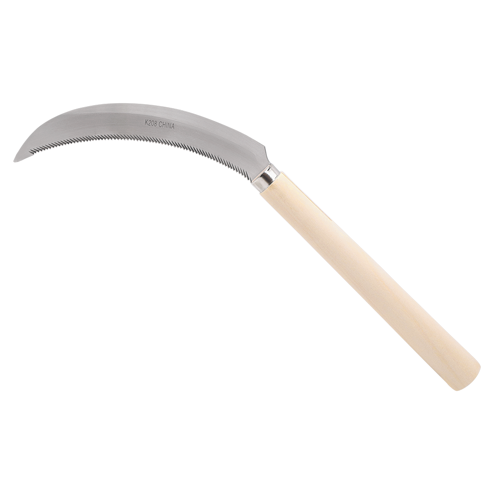 Zenport K208 Harvest Sickle with Wooden Handle available from Seres Ag
