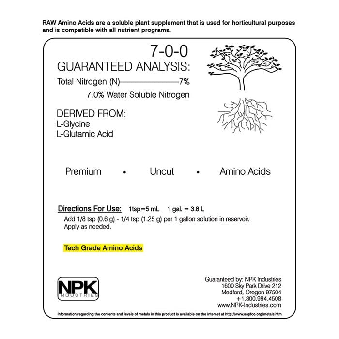 NPK RAW Amino Acids 2lb - Default Title (NPK422)