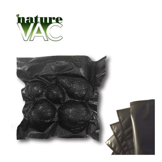 NatureVAC 11''x24'' Precut Vacuum Seal Bags All Black (50-pack) - Default Title (797088)