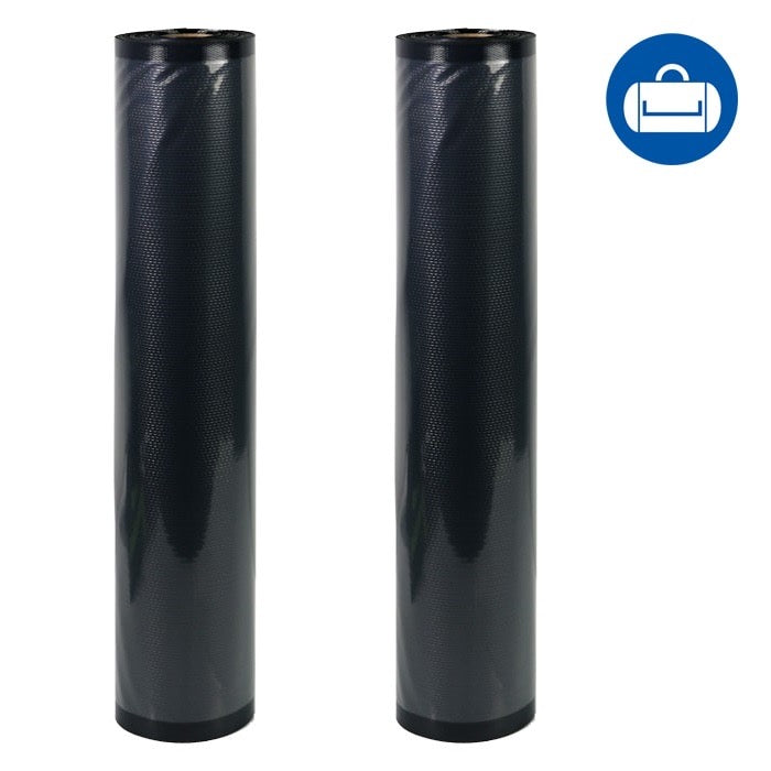 NatureVAC 15''x19.5' Vacuum Seal Bags Black/Clear (2 Rolls) - Default Title (794080)