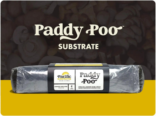 Pacific Substrates | Paddy Poo Mushroom Substrate (Coco, Compost, Castings, Vermiculite) - Sterilized 3 L Pacific Substrates