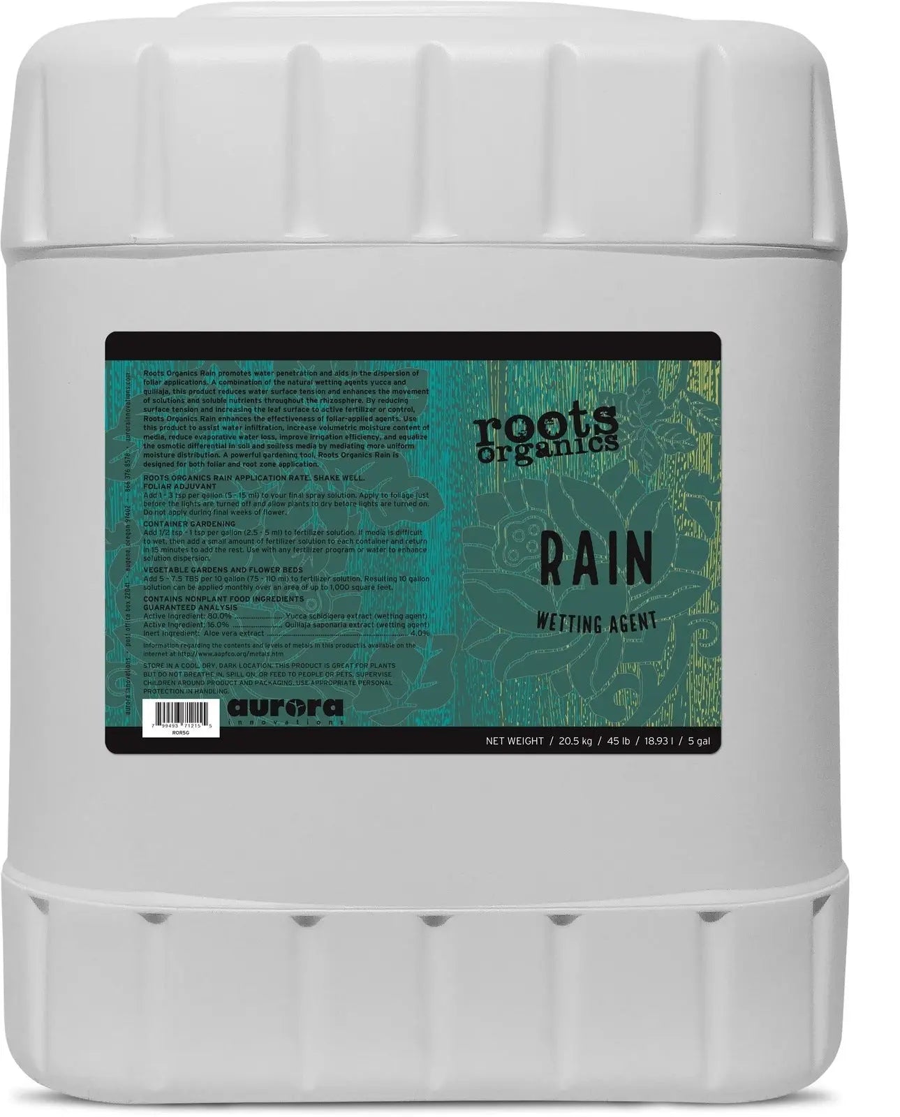 Roots Organics Rain, 5 Gallon