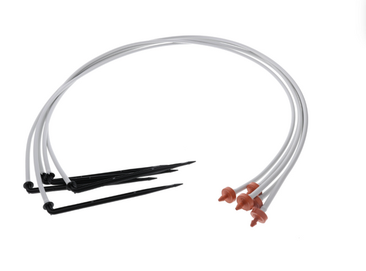 Netafim PCNL Pressure Compensating Spray Stake with Angle Barbed Stake - 36in - 0.5gph - Angle Barbed - 100 Case