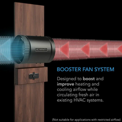 AC Infinity Raxial S8 Inline Booster Duct Fan with Speed Controller, 8"