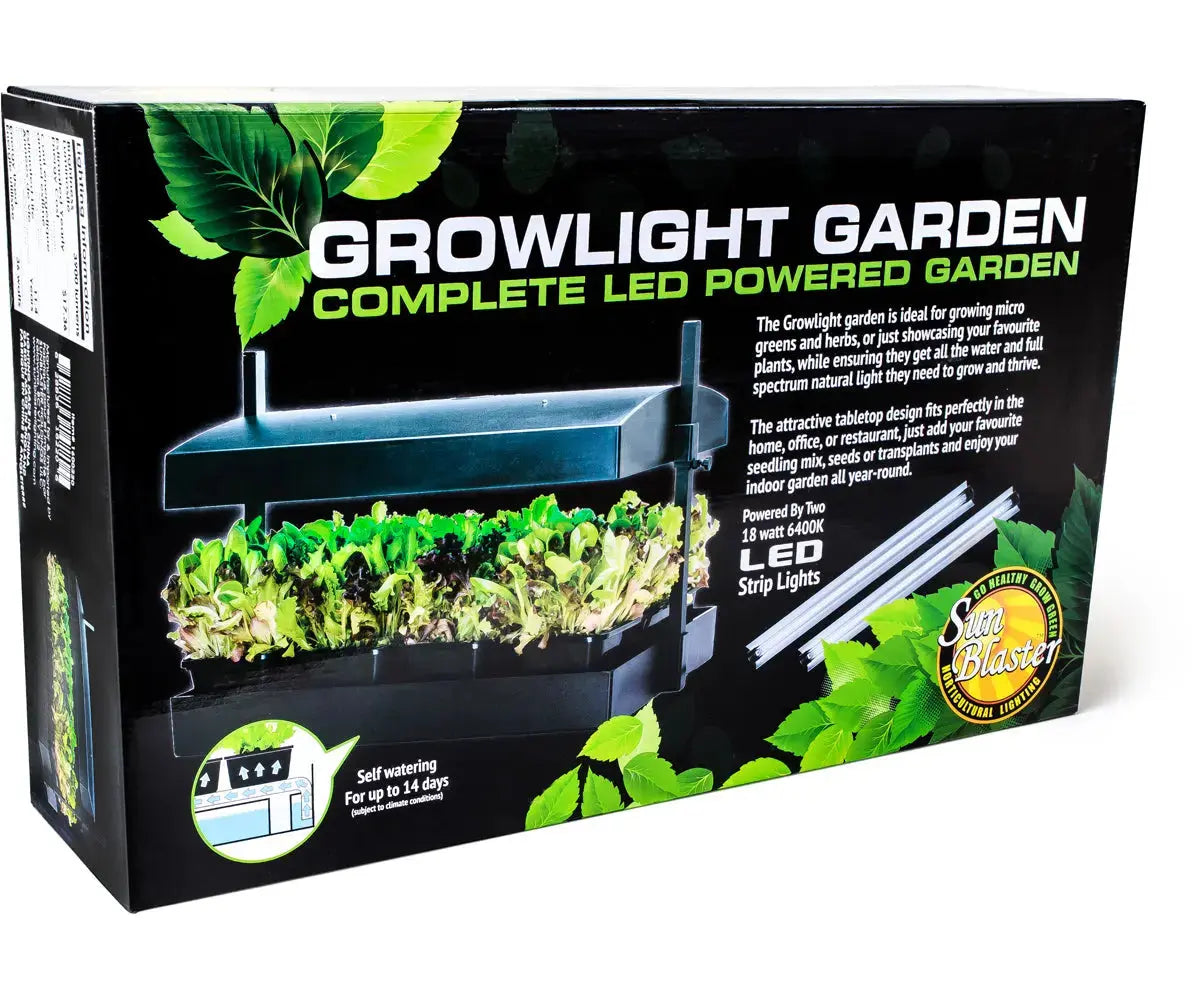 Sunblaster LED Grow Light Garden, Black