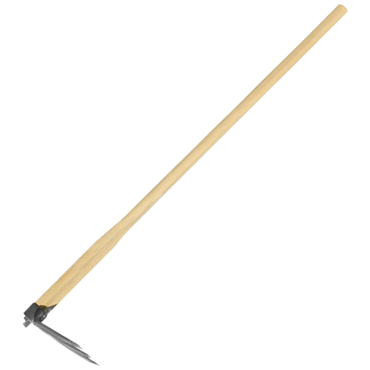 Zenport ZJ0012 3-tooth carbon steel hoe with wood handle(47-inch) available from Seres Ag