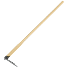 Zenport ZJ0012 3-tooth carbon steel hoe with wood handle(47-inch) available from Seres Ag