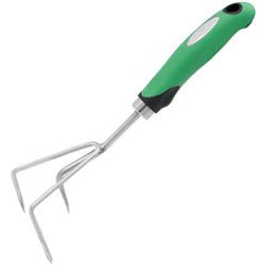 Zenport 15311D 3-Prong Stainless Steel Cultivator with Green Handle, 12-Inch available from Seres Ag
