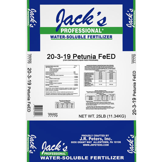 Jack's Fertilizer 20-3-19 Petunia FeED
