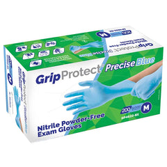 GripProtect® Precise Blue 200 Nitrile Powder-Free Gloves (10/Case)