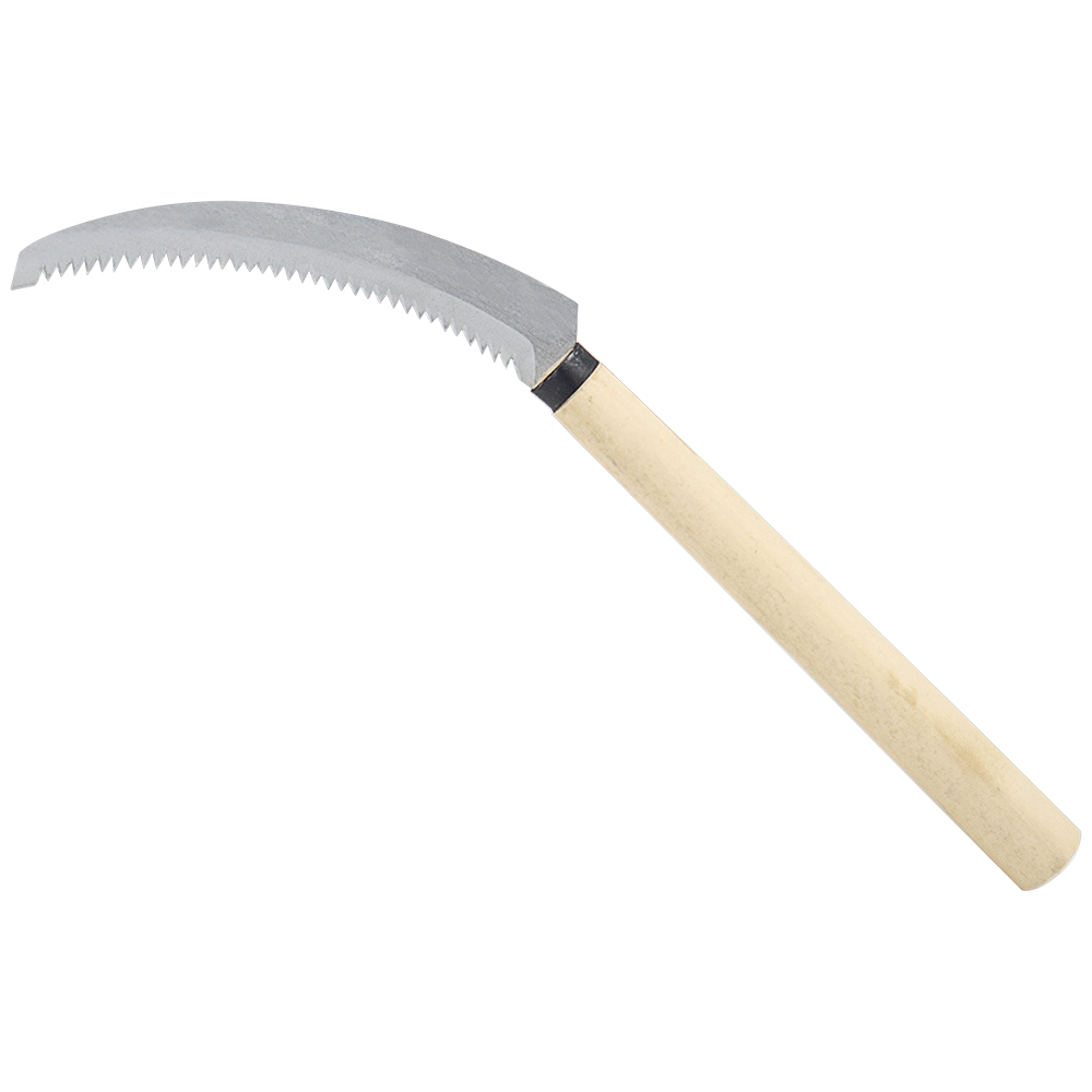Zenport K204 Harvest Knife Weeding Sickle with Wood Handle, Stainless Steel Blade available from Seres Ag