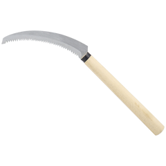 Zenport K204 Harvest Knife Weeding Sickle with Wood Handle, Stainless Steel Blade available from Seres Ag